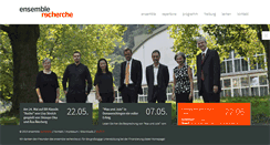 Desktop Screenshot of ensemble-recherche.de